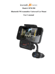 Model # IFM-500 Bluetooth FM transmitter Universal