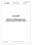 EUDRAGMP MANUAL FOR REGISTERED AND UNREGISTERED