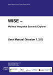 WISE - Waikato Integrated Scenario Explorer: user manual