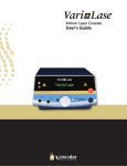 Technical Specifications for the Vari-Lase laser