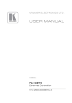 USER MANUAL - Kramer Electronics