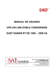 manual de usuario ups on line doble conversion east