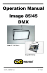 Operation Manual Image 85/45 DMX