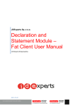 Declaration and Statement Module – Fat Client User Manual