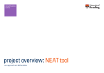 project overview: NEAT tool
