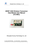 SRWF-1E28 Wireless Transceiver Data Module User Manual (915