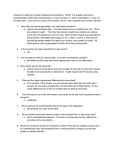 Answers to initial set of project requirements questions: NOTE: If a
