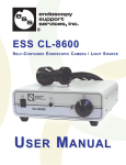 ESS CL-8600 User Manual - Endoscopy Support Services, Inc.