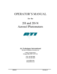 OPERATOR`S MANUAL 2H and 2H-N Aerosol