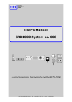 User`s Manual SRD1000 System nr. 008