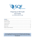 Preparing an SQF Audit User Guide