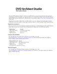 DVD Architect Studio User Manual