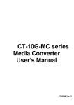 CT-10G-MC series Media Converter User`s Manual