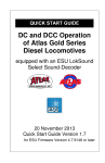 DC and DCC Operation of Atlas Gold Series Diesel Locomotives