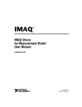 IMAQ Vision for Measurement Studio User Manual