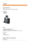 Gigaset CX470 isdn Gigaset CX470 isdn - Technical Data