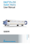 R&S®ZN-Z85 User Manual