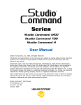 Studio Command Series User Manual