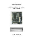 Soekris Engineering net4801 series boards and systems. User`s