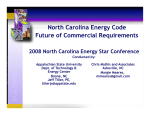 North Carolina Energy Code Future of Commercial Requirements