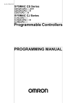 CS/CJ Series Programmable Controllers