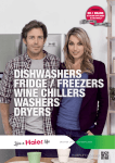 dishwashers fridge / freezers wine chillers washers dryers