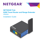 NETGEAR Trek N300 Travel Router and Range Extender PR2000