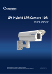 User`s Manual GV-Hybrid LPR Camera 10R