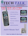 THE NEW KX-T7885 - Voice Communications
