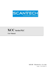 XCC Series PLC User Manual - SCANTECH | Automação Industrial