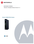 Motorola NVG589 VDSL2 Gateway