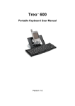 Treo™ 600 Portable Keyboard User Manual