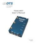 TDAS WET User`s Manual
