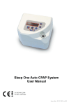 Sleep One Auto CPAP System User Manual