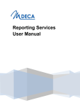 Reporting Services User Manual