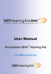 MDHearingAid MAX User Manual