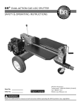 dr&reg; dual-action gas log splitter safety & operating instructions