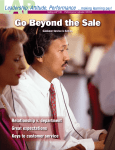 Go Beyond the Sale