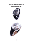 HD IR CAMERA WATCH USER`S MANUAL