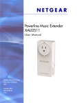 NETGEAR Powerline Music Extender XAU2511 User Manual