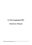 CAN-Control-CPU - esd electronics, Inc.