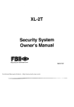 Security System Owner`s Manual