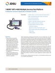 T-BERD®/MTS-4000 Multiple Services Test Platform