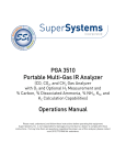 PGA 3510 Multi-Gas IR Analyzer Manual