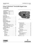 Fisherr FIELDVUE™ DVC6200 Digital Valve Controller