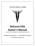 ReCurve EZQ Owner`s Manual
