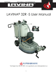 LAVINA® 32R -S User Manual - Polished Concrete Solutions