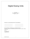 Digital Dosing Units