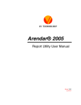 Arendar 2005 Report Utility User Manual