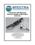 catalina 300 deluxe installation & owner`s manual